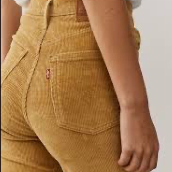 NWT Levi's Ribcage Bootcut Boot Cut Corduroy Pants Iced Coffee Cords Brown - Picture 6 of 6
